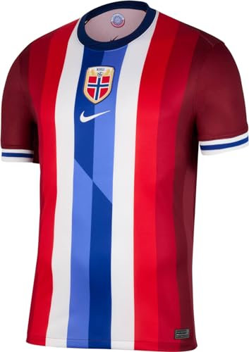 Nike Herren Norway Dri-fit Stadium JSY Short-Sleeve Home Top, Team Red/Blue Void/White, S EU