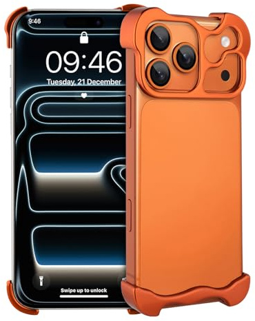 aidvaia Frameless Phone Case Crafted for iPhone 17 Pro Max Orange