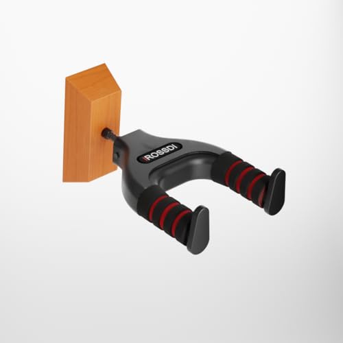 IROSSDI ®️ Soporte para guitarra española y soporte guitarra pared Universal | Colgador guitarra pared ajustable | Accesorio ideal para guitarra eléctrica, acústica, bajo eléctrico