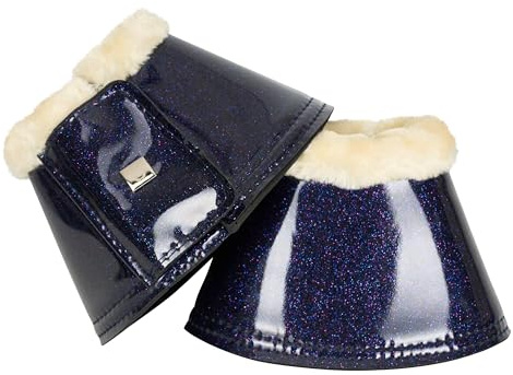 Imperial Riding IRHLovely, Campane per Zoccoli, ammortizzanti e antisfregamento, con Fodera in Neoprene e Chiusura in, robuste Campane per Allenamento e Vita Quotidiana, Blu Navy, COB