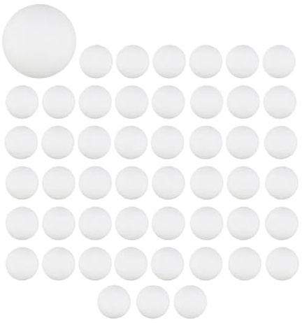 Flerfärgade pingisbollar, Bordtennisbollar 50 st 45mm Diameter Flerfärgad(White)