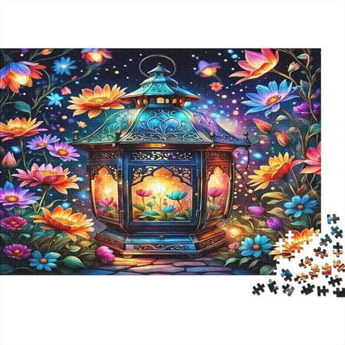 Magisk lykta trädgård fantasi pussel 1 000 bitar papper för vuxna avkoppling dekoration present 52 x 38 cm/1000 st