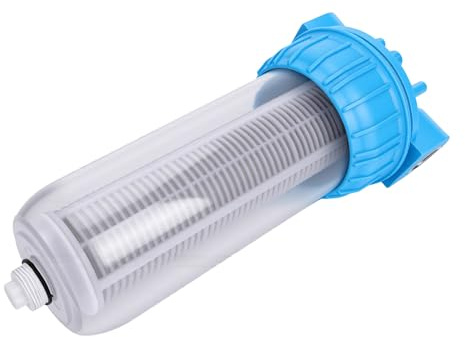 Bewinner Filtro per l'Acqua in Plastica per Pollame, Controlavaggio, Filtro per Acqua Potabile per Polli, Anatre, Oche, Piccioni, Attrezzature di Filtraggio per Tubi dell'Acqua a Flusso Regolabile