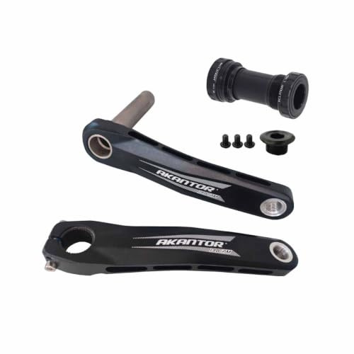 170mm Mountainbike Ihålig Integrerad Vevarm 68/73mm BB | Direktmonterad vevsats, Aluminium Vevarm Set, Gänga BC1.37*24T