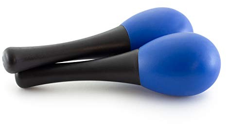TIGER MAR28-BL Mini Egg Maracas Childrens Percussion Shaker Instrument Blue