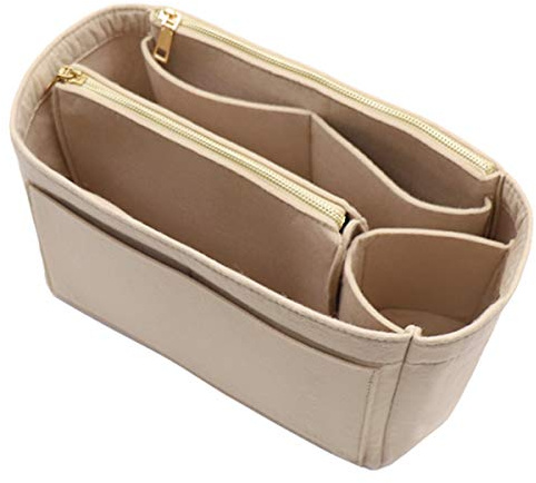 LEXSION Organisateur de sac en feutre avec fermeture éclair pour sac de transport Speedy Neverfull PM MM Large