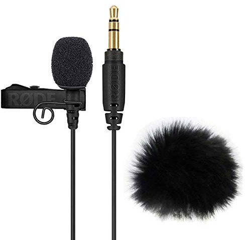 Rode Lavalier GO Ansteckmikrofon Lavaliermikrofon Clip-On Schwarz + keepdrum Fell-Windschutz WS05
