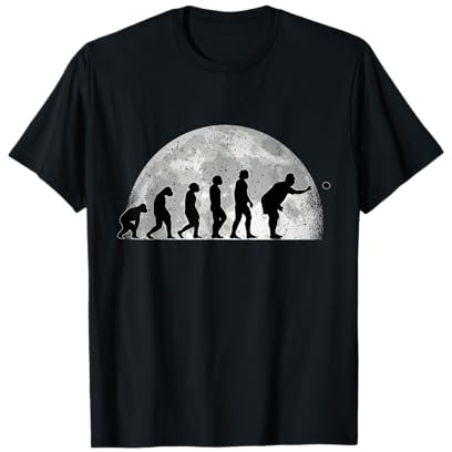 Boccia Evolution Moon Boule Petanque Bocce T-Shirt