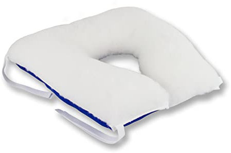 Mobiclinic®, Hufeisenförmiges Anti-dekubitus-Kissen, Europäische Marke, Für Stuhl, Sofa, Rollstuhl, Vorbeugung von druckgeschwüren, Reduziert den Druck auf das steißbein, Farbe weiß