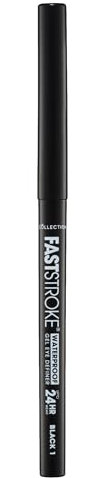 Collection Fast Stroke Waterproof Gel Eye Definer, Smudge-Proof, Long Wearing, Black