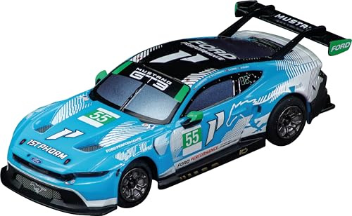 Carrera Hybrid Ford Mustang GT3 Champion Spirit, No.55 1:50 Scale with Front and Rear Lights, Lithium Battery for up to 30 Minutes of Racing Action, USB-C Charging in 20 Minutes, Mobile App Control