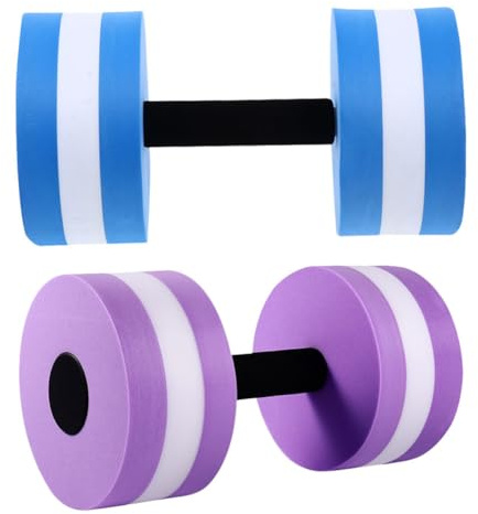 NAMOARLY Mancuernas para Aeróbic Acuático de EVA, 2 Piezas Resistentes y Flotantes para Entrenamiento en Agua, Equipo para Ejercicio en Piscina para Todas Las Edades