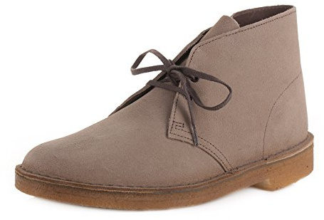 Clarks Originals 26106561 Scarpe stringate Desert Boot, Uomo, Grigio (Wolf), 41