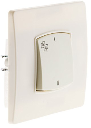 Zenitech Commande VMC borne-Auto vis + Griffes - Blanc - Diwone