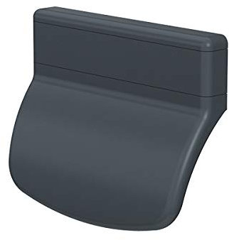 CC-Shopping - Tirador para puerta de balcón 911 redondeado, Incluye 2 tornillos de montaje -70 x 55 x 20 mm