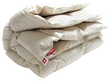 zizzz Enten Daunendecke 140x200 für das ganze Jahr - Made in Germany - NoMite & Downpass Zertifiziert - Bettdecke aus 90% Entendaunen / 10% Entenfedern mit sanfter Bio Baumwolle umhüllt