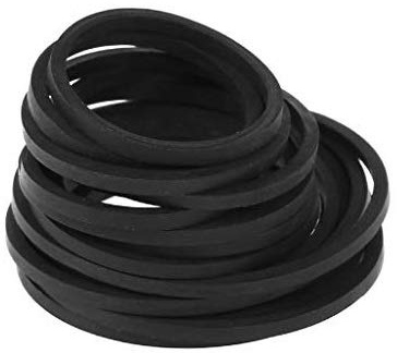 fivekim 20pieces Universal x Cassette Tape hine Belt Assorted Common Square Rubber Belt for Recorders WalkmanDVD Drive 2mm small belt Black