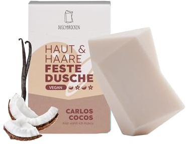 Duschbrocken Duschseife [Für Haut und Haare] Festes Shampoo & Festes Duschgel, 100g