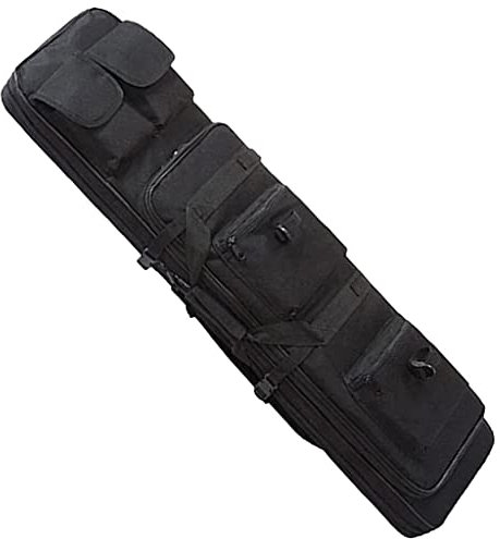 Housse De Transport Airsoft, Étui pour Pistolet Airsoft, Fusils De Chasse ​Rembourée Sac pour 2 Fusils À Air/Fusils De Chasse Rembourée Sac pour Port De Tir Sports B,117CM