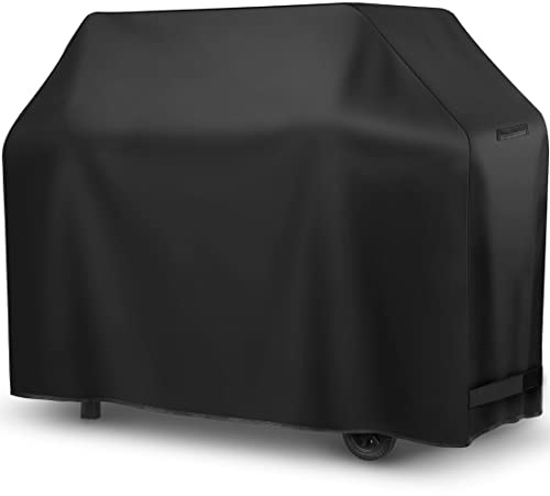 CGZZ Grillskydd, 58 tum BBQ gasgrillskydd, 600D Oxford FBBric för Weber Genesis Char-Broil Nexgrill grillar, kraftiga väderbeständiga, UV- och blekningsbeständiga grillskydd