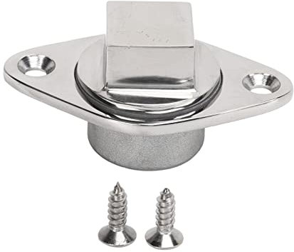 Tissting 316 Edelstahl Lenzstopfen, Marine Boot Stecker Passt mit Wasserdichtem Silikon Dichtungsring Boot Heckspiegel Garboard Abflussstopfen für 1 1/4 Zoll Durchmesser Loch