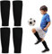 WOKICOR 2 Paar Kinder Fußball Stutzen,Atmungsaktive Elastische Fußballsocken, Schienbeinschutz&Knieschoner für 135-160cm Jungen&Mädchen,Sportstutzen ohne Socken,Fussball Stutzen Kinder Fußballtraining