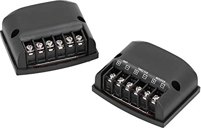 2pcs High Frequency Capacitors Audio Crossover Black Universal 2 Way Speaker Frequency Divider for Car Sound System Parts