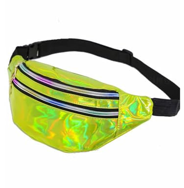 QHFlashbuy Bolsa Moda Riñonera Mujer Cuero PU Ajustable Verde