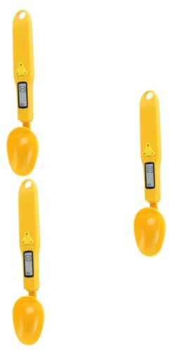 Cabilock 3 Piezas Cuchara De Escala Digital Balanzas Electronicas Para Peso Corporal Cuchara De Gramo Báscula Portátil Para Alimentos Cuchara Balanza Electronica Para Cocina.