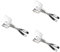 Amosfun 3 Piezas pinzas para barbacoa cacerola bandeja pinza para pizza en niveles bol bufé bombón Lámina pinzas de cocina para servir pinza para alimentos de acero inoxidable servir clips