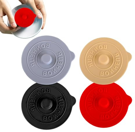 4 Pcs Silicone Cup Lids, Food Grade Reusable Drink Covers, Universal Anti-Dust Mug Lids for Coffee Tea Water Glass Cups, Outdoor & Home Silicone Drink Cup Covers