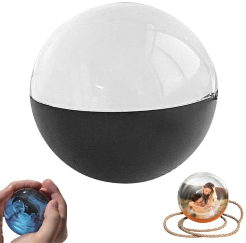 3D Ultrasound Crystal Ball Digital Photo Album,Ultrasound Video Lamp Balls,Crystal Ball Digital Video Display,Customizable Gift with Electronic Screen-Great for Couples,Pets,Memories Sphere