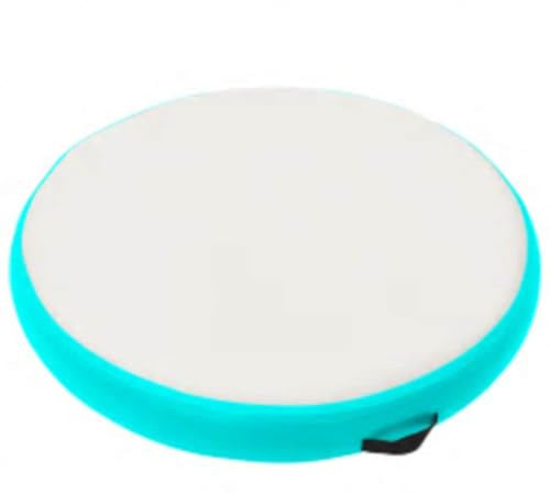vidaXL Uppblåsbar gymnastikmatta med pump 100x100x20 cm PVC grön