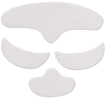 Wrinkle Patches, 4Pcs Anti Wrinkle Silicone Patch Pad Skin Lifting Reusable Forehead Eye Face Chin Patch for Women Reducing Eye and Around Mouth and Upper Lip Wrinkles