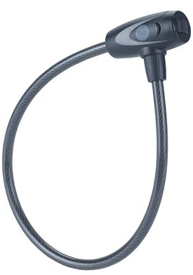 Yale Fahrradschloss als Kabelschloss (Kabel: Ø10mm) mit Schlüssel - YCK0/10/60/2-240mm - Stahlgeflecht - 2 Schlüssel inklusive - Salzsprühnebeltest bis 96 Stunden - Vielseitige Schließoptionen