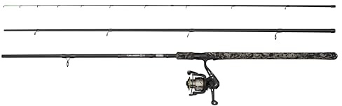 Mitchell Tanager G2 Feeder Combo | Ensemble de 3 Cannes à pêche grossière et moulinets | La Carpe, la brème et Le Barbeau | Débutants à intermédiaires | Black, 3.30m Moderate Fast Rod, 3000 Size Reel