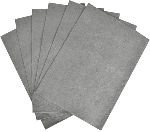 6 Piezas Paños de Limpieza Engrosado, Paños Limpiacristales de Microfibra, Bayetas de Limpieza de Microfibra sin Rayas Reutilizables, para Limpiar Ventanas, Espejos, Pantallas, Acero Inoxidable