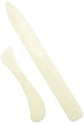 2 x Folder Paper Creaser Tool Reusable Plastic Bone Scoring Folding Creasing Scrapbooking DIY Handmade Binding of Books Card Tool