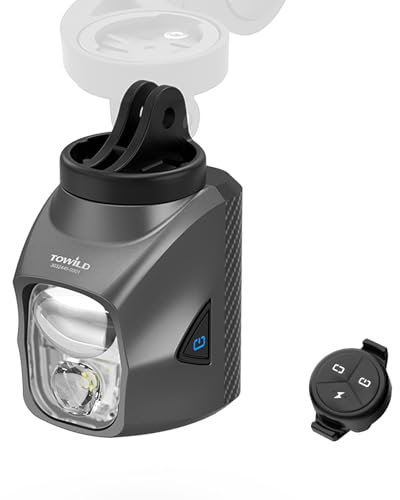 TOWILD DL1700 Bike Front Light with Remote, 1700 Lumen Dual-Beam Bicycle Headlight, USB-C Rechargeable 4000mAh, Under-Mount Bike Light, Anti-Glare, IPX6 Waterproof Cycling Light for Road & MTB