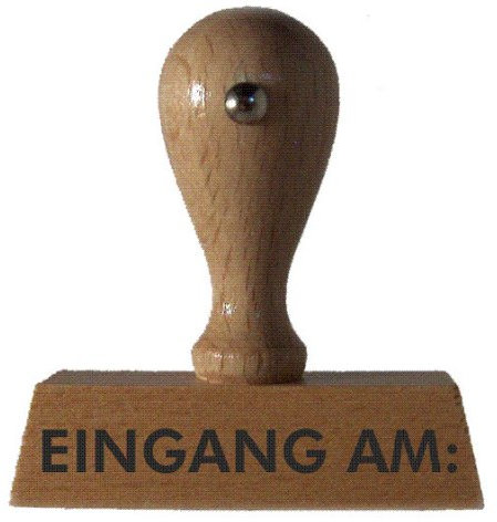 Lagerstempel EINGANG AM: vom Kaufhaus2010