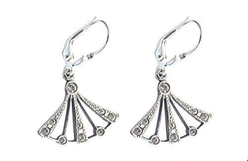 Ohrringe 925 Silber Schmcukristalle Zwanziger Jahre Art Deco