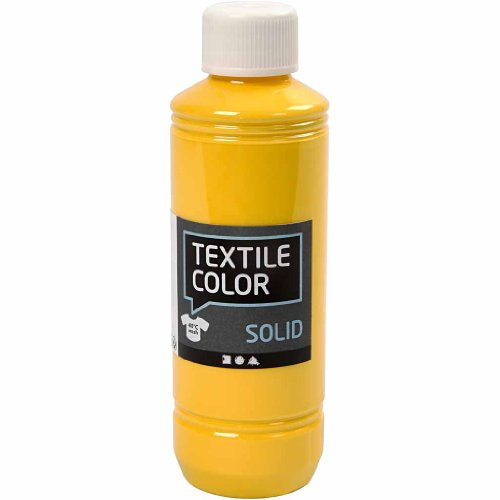 Textile Solid, gelb, deckend, 250ml