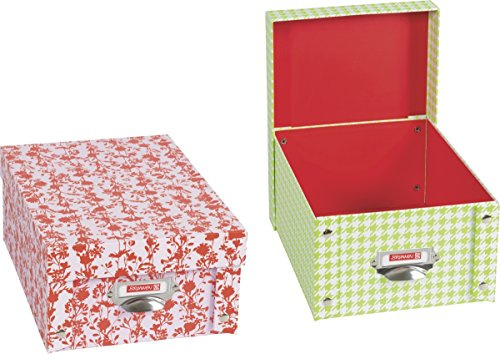 Baier & Schneider Schubladenbox Ablagebox Schönes Büro, A4, 1 Stück, Deckel, 145 mm, 2 Motive sort