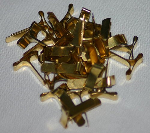 100 Stück Flachkopfklammern 19 mm Musterbeutelklammern Versandklammern Verschlussklammern Warensendung Büchersendung