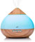 Aroma Diffuser 300ml Likemylux Ultraschall Duft ÖL Diffusor Holz Optik Maserung Raum - Luftbefeuchter Aromathearpie Duftlampe 7 Lichtfarben LED Stimmungslicht Nebelstufe wählbar Auto Abschaltfunktion