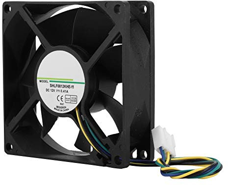 CPU Cooler per AMD/Intel, Ventola di Raffreddamento CPU 80mm, DC12V 4000RPM 38.55CFM 4pin PWM CPU Fan per PC Cases, CPU Coolers, Radiators System, Ventola CPU for Intel Cooler