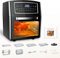 BSJKitchen Friteuse Sans Huile 12L, 18-en-1 Friteuse à Air Chaud 1500W Air Fryer Mini Four Cuisson à Une Touche Avec 10 Accessoires et Recettes, sans BPA AF-120CDEU