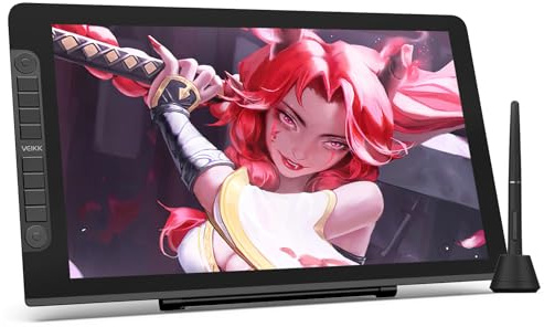 VEIKK Drawing Tablet with Screen VK2200PRO Drawing Monitor,21.5 Inch Full-Laminated Screen,with 2 Customized Quick Dials,8 Shortcut Keys and Adjustable Stand (120% sRGB,92% NTSC)