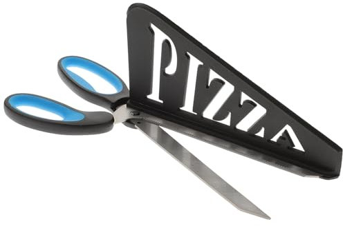 Amosfun 1pieza Tijeras De Pizza Multifuncionales Inoxidable y Plástico Pizza Eficiencia Para Cocinas De y Restaurantes Color Azul