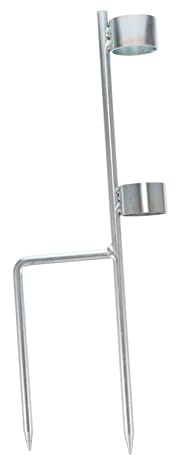 MERRYHAPY Portaombrelli in Acciaio Fissaggi Per Ombrelli Supporto in Acciaio Inossidabile Ancoraggi Per Ombrelloni Portaombrelli Per Sabbia Base Per Ombrelloni Resistente e Durevole Facile d